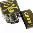 Photo3: Zippo CBGB & OMFUG Gold Skull Crossbones VIntage Feeling Finish Japan Limited Oil Lighter (3)