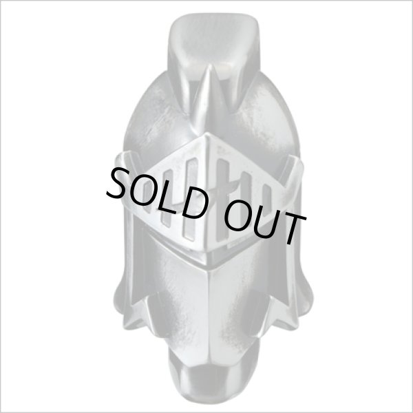 Photo3: Kinnikuman Robin Mask Big Face Metal Ronson Typhoon Silver Plating Japan Limited Oil Lighter (3)