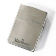 Photo2: Sterling Silver Marlboro Cowboy Metal Zippo 4-sides Etching Japan Limited Oil Lighter (2)