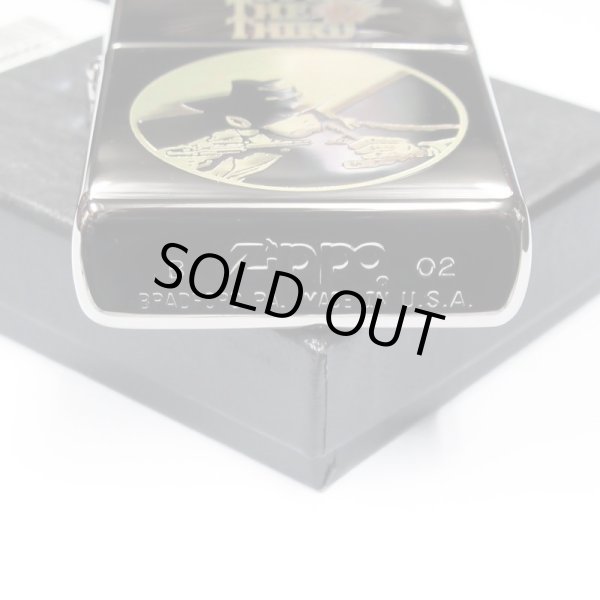 Photo4: Outlet Vintage Zippo Lupin the Third Jigen Black Nickel Gold Plating Both Sides Etching Japan Limited Oil Lighter (4)