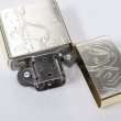 Photo3: Zippo EUREKA SEVEN HI-EVOLUTION Silver Gold Both Sides Etching Japan Limited Oil Lighter (3)