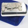 Photo4: Used Sterling Silver Marlboro Cowboy Metal Zippo 1993 Japan Limited Oil Lighter (4)