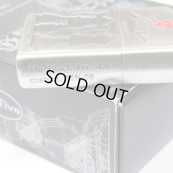 Photo4: Vintage Zippo MS-09 Dom Black Tri-Stars Mobile Suit Gundam 2-sides Etching Japan Limited Oil Lighter (4)