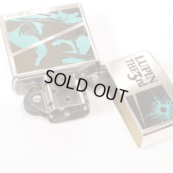 Photo3: Vintage Zippo Lupin the Third Jigen Goemon Shadow Spin Pattern Japan Limited Anime Oil Lighter (3)