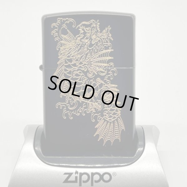 Photo3: Zippo Ryu ga Gotoku 8 Ichiban Kasuga Like a Dragon Matte Black Gold Both Sides Etching Japan Limited Oil Lighter (3)