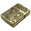 Photo2: Zippo Lycoris Recoil Cafe Lyco Reco Oxidized Brass 3-sides Etching Japan Limited Japanese Anime Oil Lighter (2)
