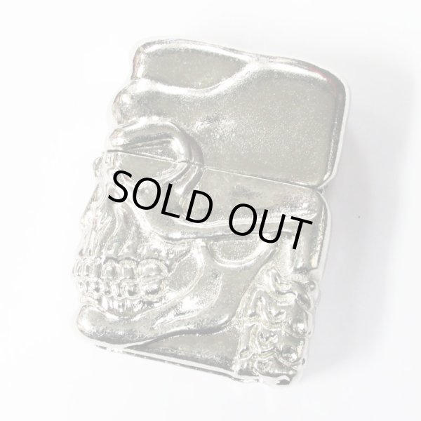 Photo2: Zippo Big Skull Face Full Metal Jacket White Nickel Barrel Japan Limited Heavy Weight Oil Lighter (2)