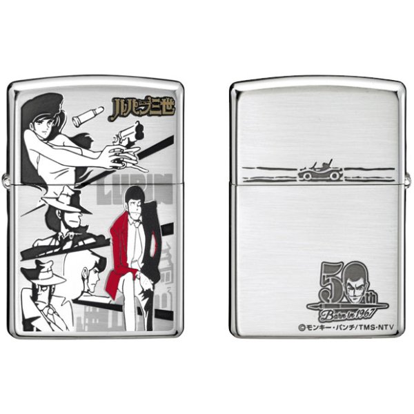 Photo1: Zippo Lupin the Third Original Manga 50th Anniversary Model Part 2 Both Sides Etching Japan Limited Oil Lighter (1)