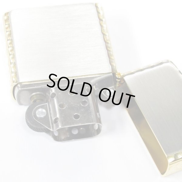 Photo7: Zippo Armor Case Arabesque 3-sides Etching Silver Gold Plating Japan Limited Oil Lighter (7)