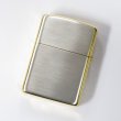 Photo2: Zippo Armor Case Arabesque 3-sides Etching Silver Gold Plating Japan Limited Oil Lighter (2)