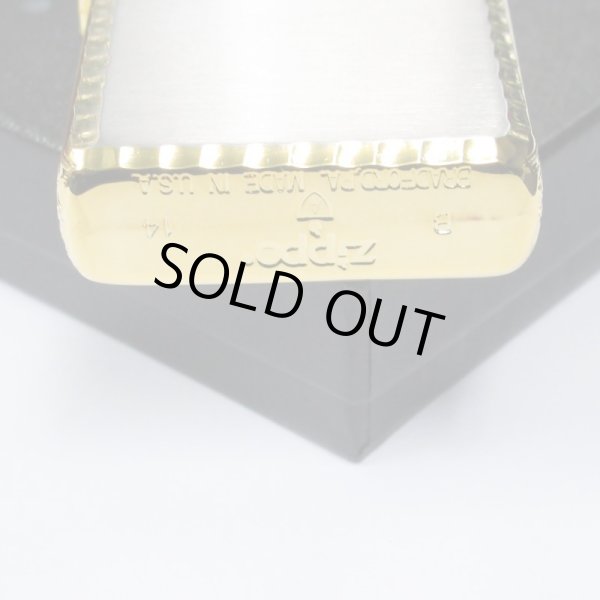 Photo6: Zippo Armor Case Arabesque 3-sides Etching Silver Gold Plating Japan Limited Oil Lighter (6)