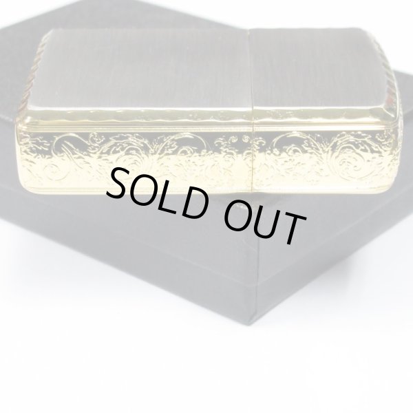 Photo3: Zippo Armor Case Arabesque 3-sides Etching Silver Gold Plating Japan Limited Oil Lighter (3)