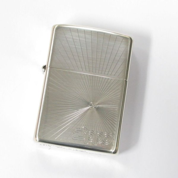 Photo1: Sterling Silver Zippo Bullet Holes Logos Both Sides Etching Oil Lighter (1)