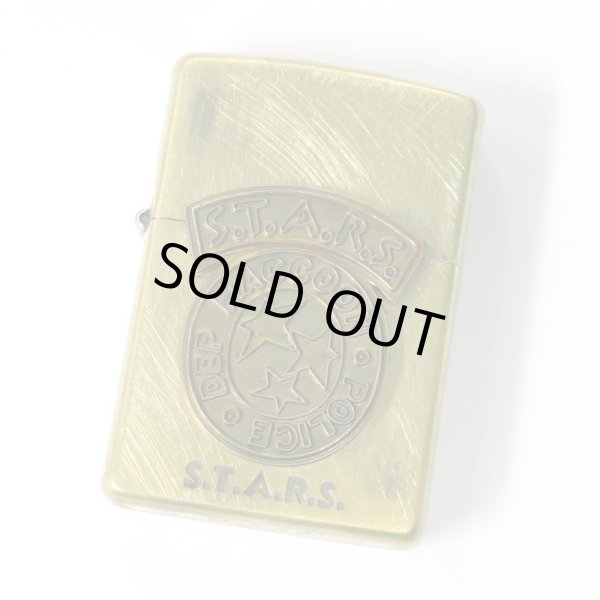 Photo1: Zippo BIOHAZARD S.T.A.R.S. Metal 20th Anniversary 3-sides Etching Used Finish Vintage Feeling Japan Limited Oil Lighter (1)