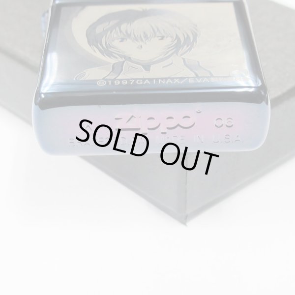 Photo5: Vintage Zippo Neon Genesis Evangelion Death and Rebirth Eva Ayanami Rei Blue Titanium Coating Japan Limited Oil Lighter (5)