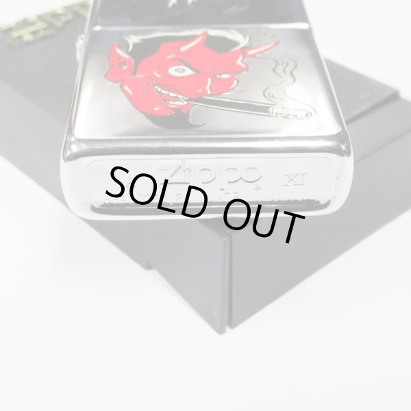 Photo8: Used Vintage Zippo Coop Smoking Devil Oil Lighter (8)