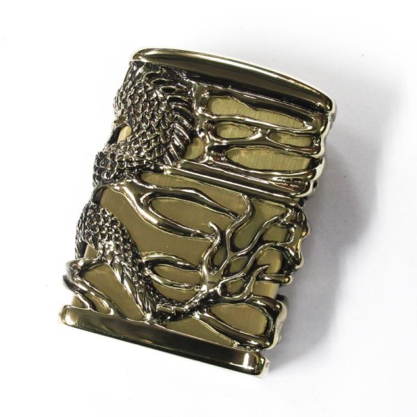 Photo2: Zippo Sky Dragon Tenryu Full Metal Jacket Heavy Weight Antique Brass Gold Japan Limited Oil Lighter (2)