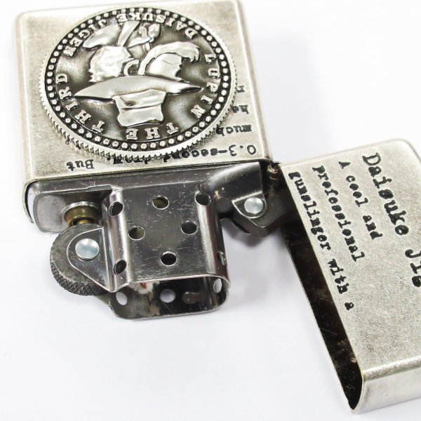 Photo3: Zippo Lupin the Third Daisuke Jigen Metal Japan Limited Oxidized Barrel Silver Plating Anime Oil Lighter (3)