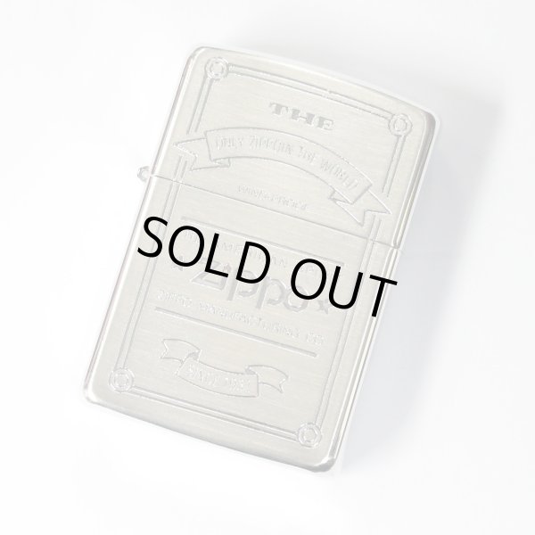 Photo1: Outlet Vintage Zippo Logo Italic Bottom Etching Silver 1990 Japan Limited Oil Lighter (1)