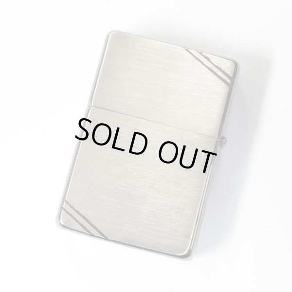 Photo2: Outlet Vintage Zippo Flat Top American Eagle Etching Silver 1989 Japan Limited Oil Lighter (2)