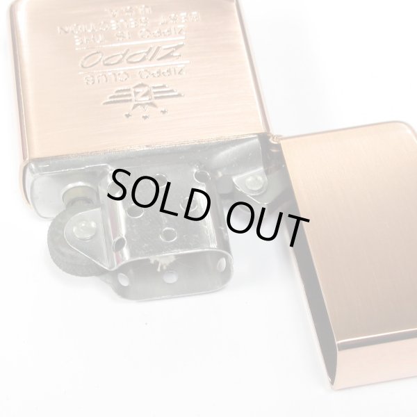 Photo3: Vintage Zippo Logo Etching Copper 1990 Oil Lighter (3)