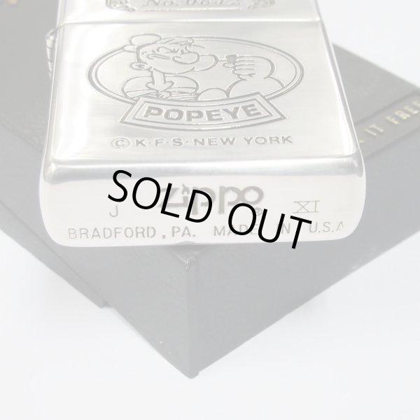 Photo4: Vintage Zippo Popeye the Sailorman Anime Etching 1995 Japan Limited Oil Lighter (4)