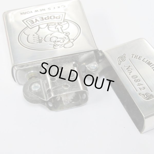 Photo3: Vintage Zippo Popeye the Sailorman Anime Etching 1995 Japan Limited Oil Lighter (3)
