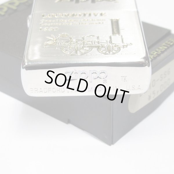 Photo4: Outlet Vintage Zippo Locomotive Etching Silver Gold 1993 Japan Limited Oil Lighter (4)