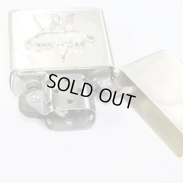 Photo3: Used Zippo Sterling Silver Marlboro Longhorn Metal Italic Bottom Logo Japan Limited Oil Lighter (3)