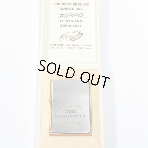 Photo5: Outlet Vintage Zippo Gaurantee Italic Bottom Silver Gold 1990 Japan Limited Oil Lighter (5)