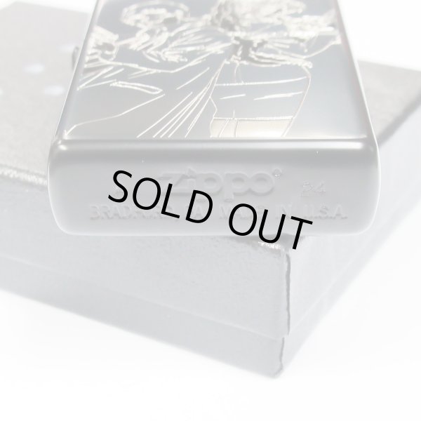 Photo4: Zippo BLACK LAGOON Balalaika Bai Ji-Shin Chang Matte Black Silver Etching Japanese Anime Japan Oil Lighter (4)