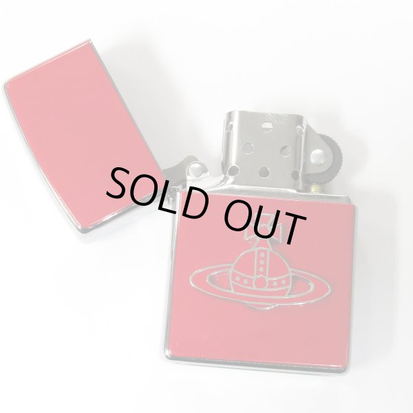 Photo5: Used Zippo Vivienne Westwood Enamel Red ORB Metal Japan Limited Oil Lighter (5)