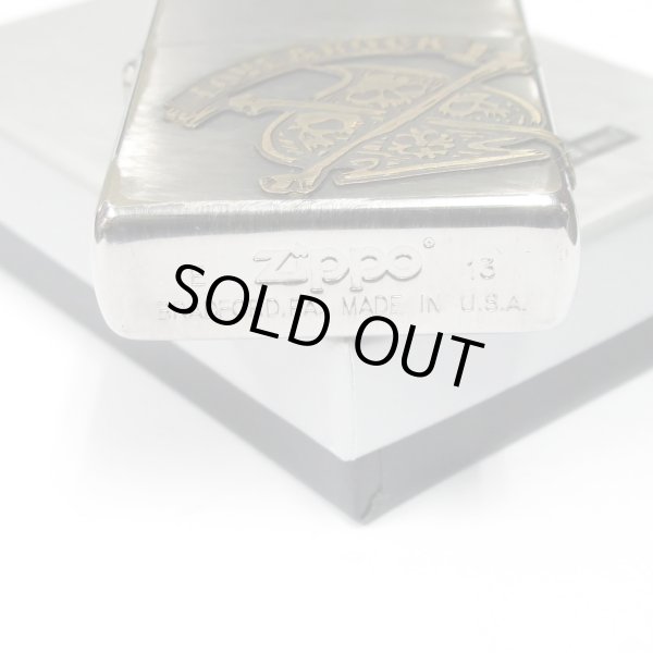 Photo5: Used Zippo Skull Spades 2-Sides Metal Used Finish Processing Japan Limited Oil Lighter (5)