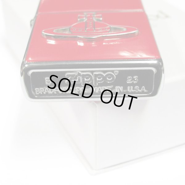 Photo4: Used Zippo Vivienne Westwood Enamel Red ORB Metal Japan Limited Oil Lighter (4)