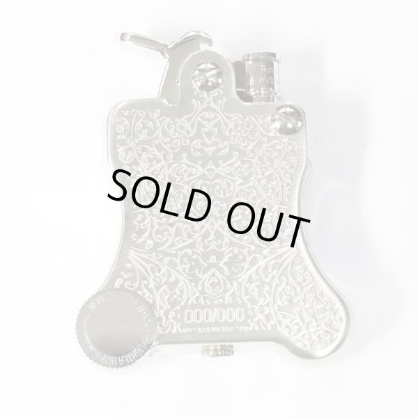 Photo2: Vintage Ronson Banjo Arabesque Both Sides Etching 000/000 Stylish Design Oil Lighter Made in JAPAN (2)