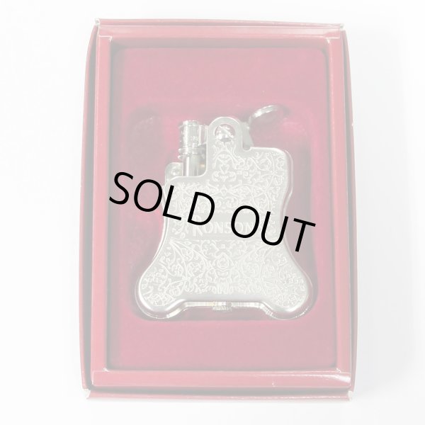 Photo3: Vintage Ronson Banjo Arabesque Both Sides Etching 000/000 Stylish Design Oil Lighter Made in JAPAN (3)