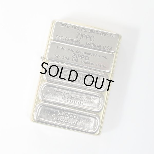 Photo1: Vintage Zippo Bottom Code Metal Brass Nickel 1996 Japan Limited Oil Lighter (1)