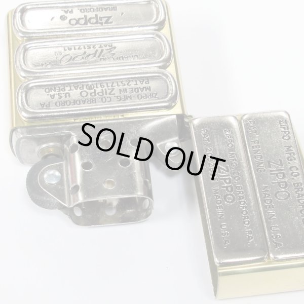 Photo4: Vintage Zippo Bottom Code Metal Brass Nickel 1996 Japan Limited Oil Lighter (4)