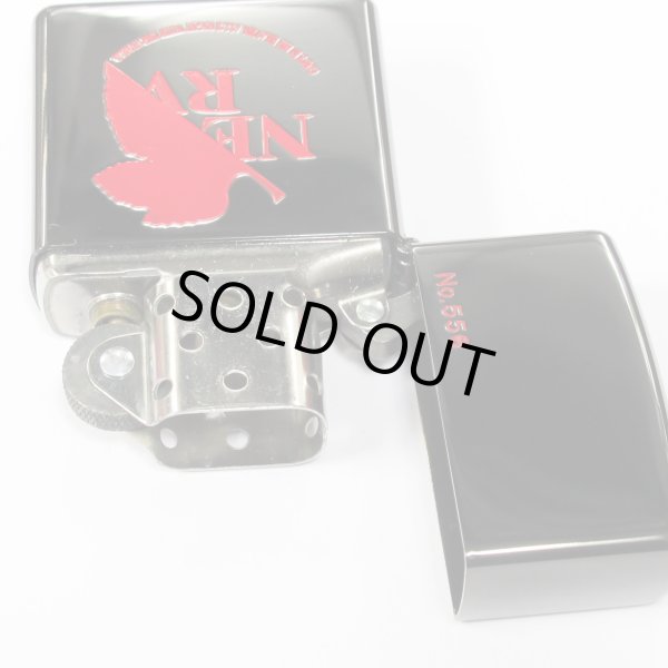 Photo3: Vintage Zippo Evangelion Eva Nerv Black Titanium Red 2-sides Etching Japan Limited Oil Lighter (3)