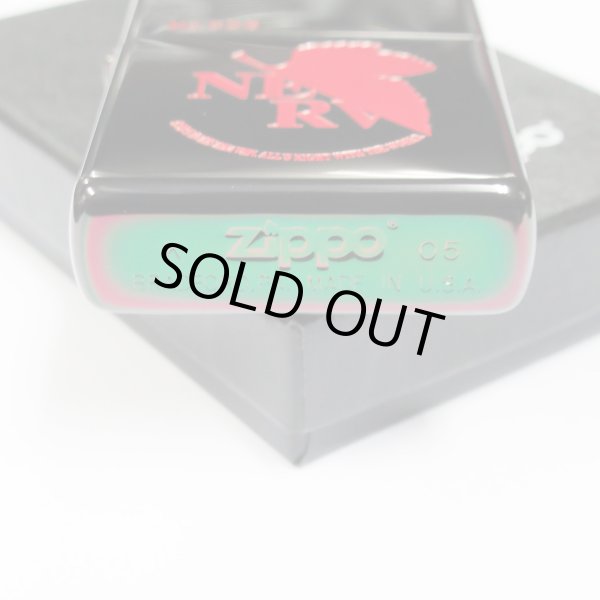 Photo5: Vintage Zippo Evangelion Eva Nerv Black Titanium Red 2-sides Etching Japan Limited Oil Lighter (5)