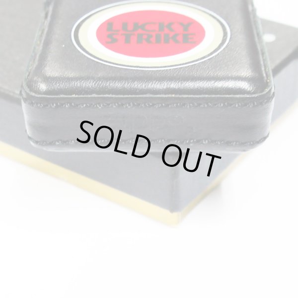 Photo4: Vintage Zippo Lucky Strike Black Leather Roll Japan Limited Oil Lighter (4)