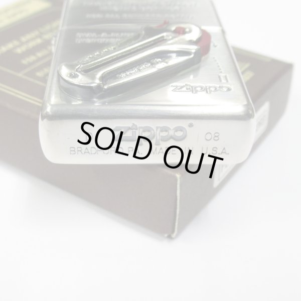 Photo4: Vintage Zippo Flint Case Metal Oxidized Silver Plating Etching 2008 Japan Limited Oil Lighter (4)