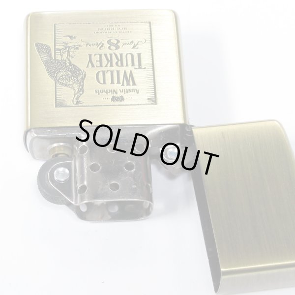 Photo3: Vintage Zippo Wild Turkey Aged 8 years Bourbon Whiskey Etching Brass 2000 Japan Limited Oil Lighter (3)