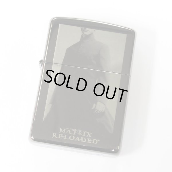 Photo1: Vintage Zippo Matrix Reloaded Neo Black Nickel Plating 2003 Japan Limited Oil Lighter (1)