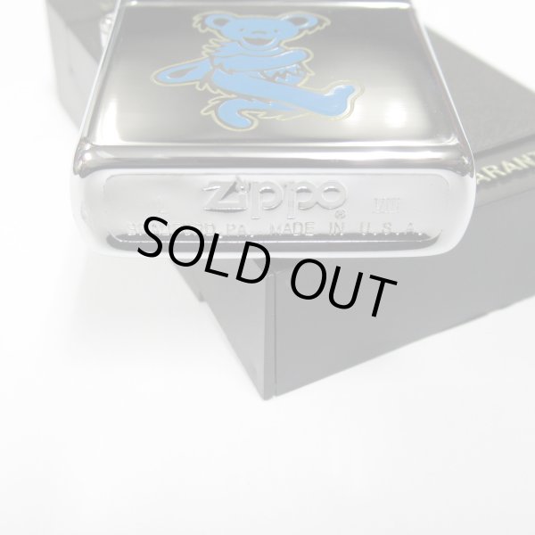 Photo4: Vintage Zippo Grateful Dead Blue Dead Bear Chrome Mirror 1992 Japan Limited Oil Lighter (4)