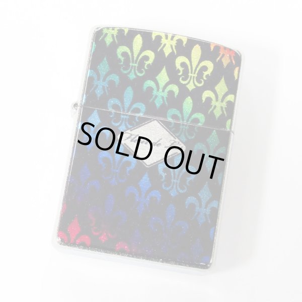 Photo1: Zippo Lily Cross Both Sides Design Rainbow Black Silver Glitter Plating 2011 Japan Limited Oil Lighter (1)