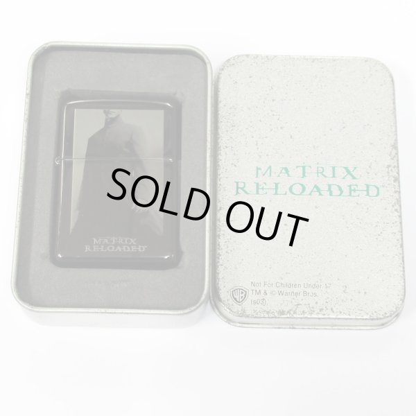 Photo6: Vintage Zippo Matrix Reloaded Neo Black Nickel Plating 2003 Japan Limited Oil Lighter (6)
