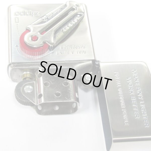 Photo3: Vintage Zippo Flint Case Metal Oxidized Silver Plating Etching 2008 Japan Limited Oil Lighter (3)