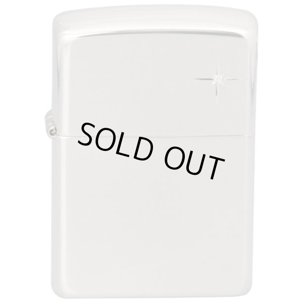 Photo1: Sterling Silver Zippo #15 Mirror Diamond Japan Limited Oil Lighter (1)