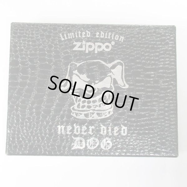 Photo7: Vintage Zippo Skull Dog Metal Silver Etching 2002 Japan Limited Oil Lighter (7)